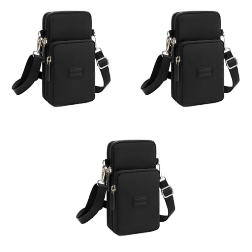 PALAY® Small Crossbody Phone Bag for Women Mini Wallet Bags with Adjustable Shoulder Strap Wallet Clutch Bag for Girls Zipper Phone Pouch Handbag Armband Case, Black 3 PCS PALAY® Small Crossbody Phone Bag for Women Mini Wallet Bags with Adjustable Shoulder Strap Wallet Clutch Bag for Girls Zipper Phone Pouch Handbag Armband Case, Black 3 PCS